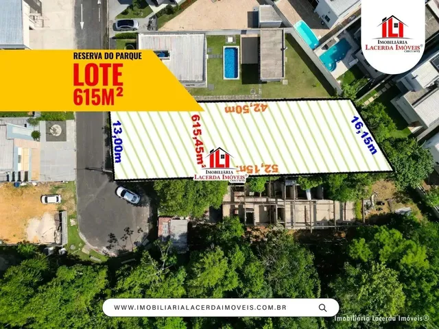 Imagem: Lote 615M² no Reserva do Parque