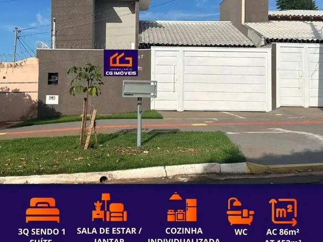 Imagem: Casa Á Venda com 3 Quartos Sendo 1 Suíte