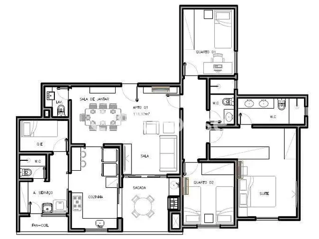 Imagem 2: Monte Castelo Apartamento com 3 dormitórios