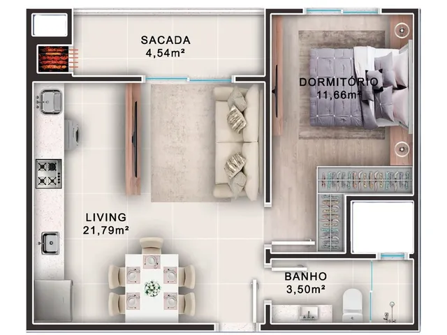Imagem 2: Otelo Residence - Fase 1 - Apartamento à venda no bairro Municípios - Balneário
