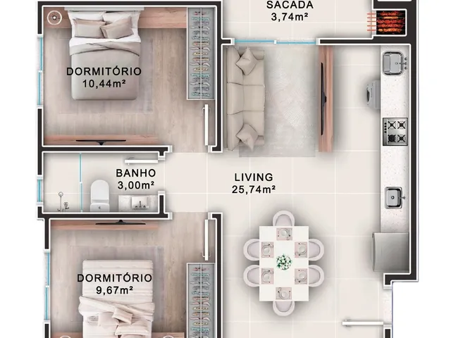 Imagem 13: Otelo Residence - Fase 1 - Apartamento à venda no bairro Municípios - Balneário