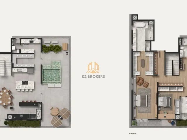 Imagem 2: Cobertura Duplex de luxo com 4 suítes no Cabral, Curitiba-PR: 333,60 m², 3 vagas