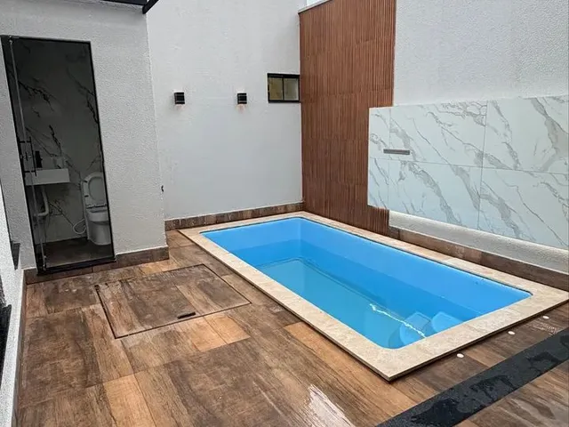 Imagem: Casa Moderna 3 Quartos C/ Piscina - Samambaia