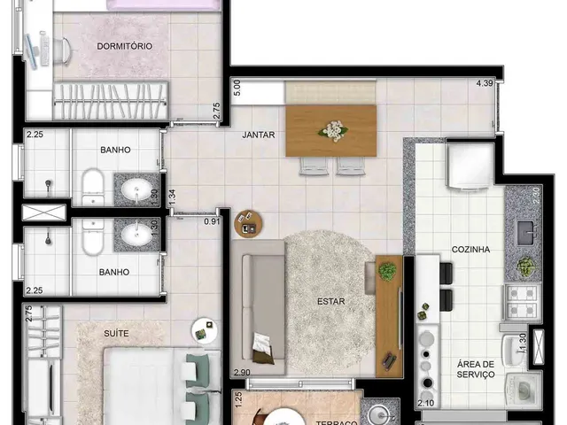Imagem 3: Apartamento a Venda no Condomínio River Side