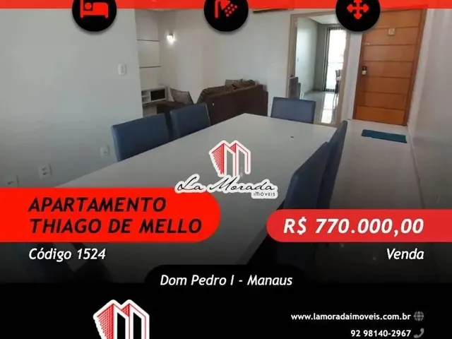 Imagem: Thiago de Mello - Dom Pedro, 93M2, 3Qtos