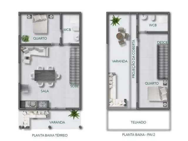 Imagem 7: Casa de Condomínio para Venda com 120 Metros Quadrados com 2 Quartos em Centro