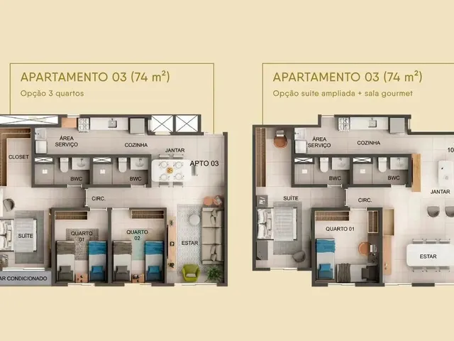 Imagem 7: Imóvel com 75 M ² com 3 Qts com 1 Suíte em Casa Caiada - Olinda - Pe