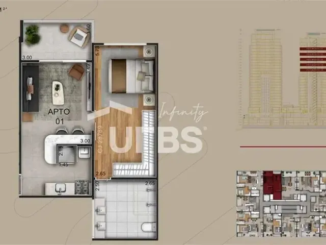 Imagem: Flat no Euro Towers