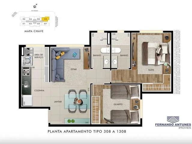 Imagem 7: Apartamento 2 Quartos, Sendo 1 Suíte - Lagoinha Leblon (Venda Nova) - Belo Horizonte/Mg
