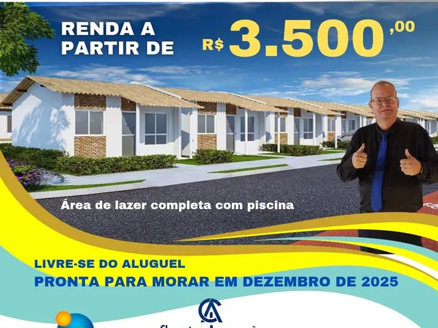 Imagem: Lindas Casas - Renda R$ 3.500 - 53M²