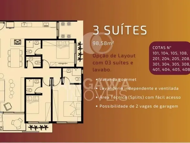 Imagem 6: Apartamento para Venda em Florianópolis, Jurerê, 3 Dormitórios, 3 Suítes, 3