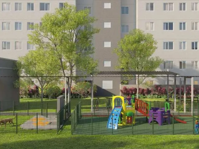 Imagem: O apartamento possui 2 Dormitórios, 1 Banheiro, 1 Vaga na