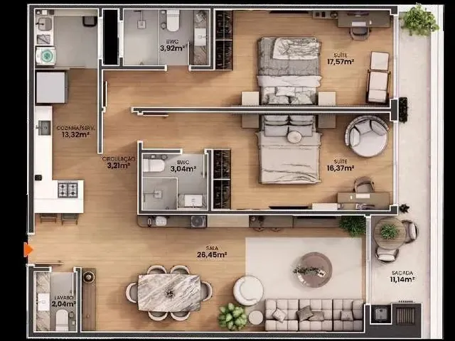 Imagem 14: Apartamento 3 Dormitórios para Venda em Florianópolis - Sc