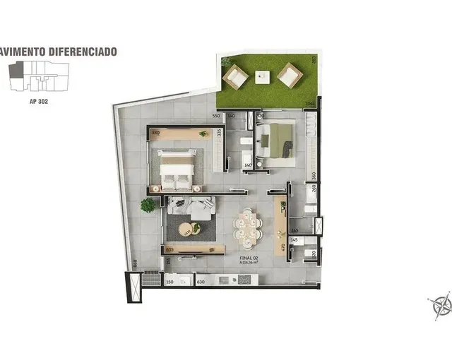 Imagem 13: Apartamento 2 Dormitórios para Venda em Florianópolis - Sc