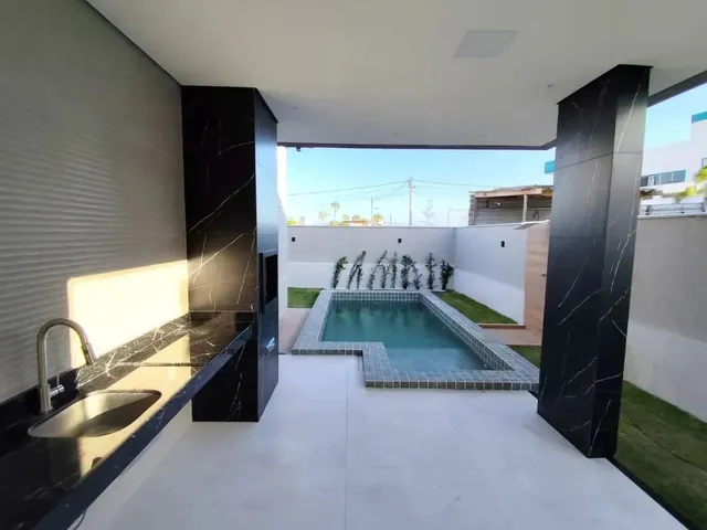 Imagem 3: Casa Plana no Terras 1, 175M² 03 Suítes, Piscina com Cascata e Prainha! Cód. 4218Si