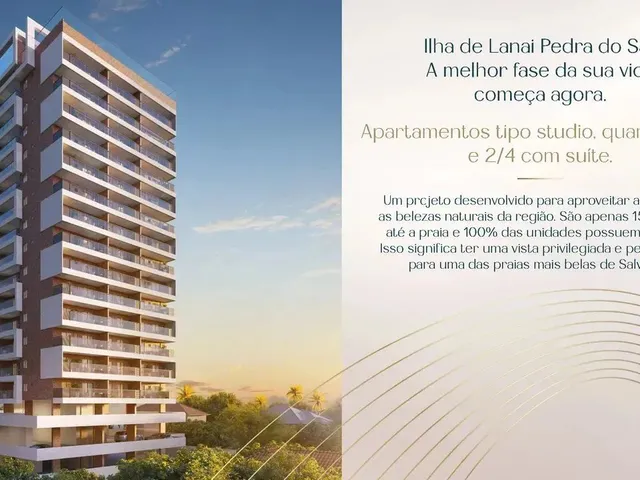 Imagem 2: Apartamento - Studio, 1 e 2/4 com Vista Mar e Garagem- Stella Maris