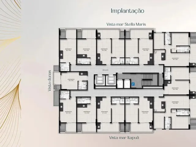 Imagem 13: Apartamento - Studio, 1 e 2/4 com Vista Mar e Garagem- Stella Maris