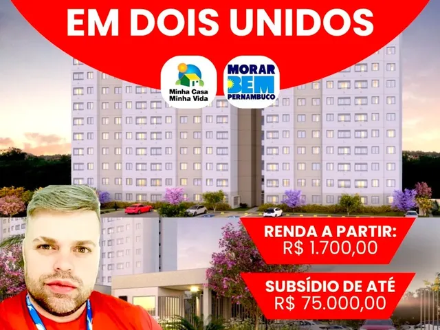 Imagem: O apartamento possui 2 Dormitórios, 1 Banheiro, 1 Vaga na