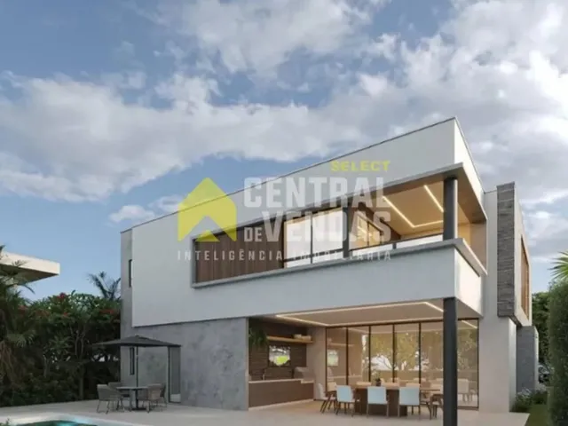 Imagem: A casa em condomínio possui 5 Dormitórios, 4 Suítes, 4