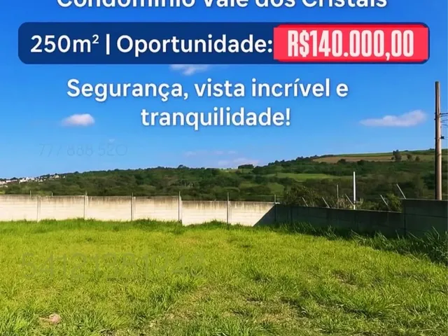 Imagem: Lote em Condomínio 250M² Apenas R$140.000,00