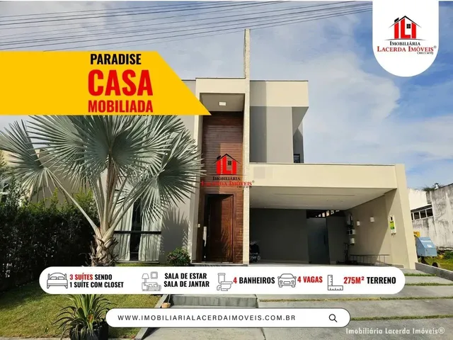 Imagem: Casa Duplex Mobiliada no Passaredo 3 Suítes