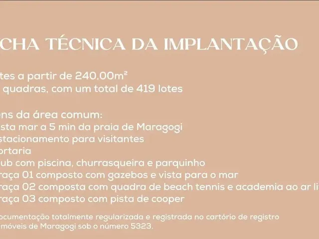 Imagem 9: Maragogi - Lotes para Construção com Projeto Incluso a Partir de 289 M² em Condomínio
