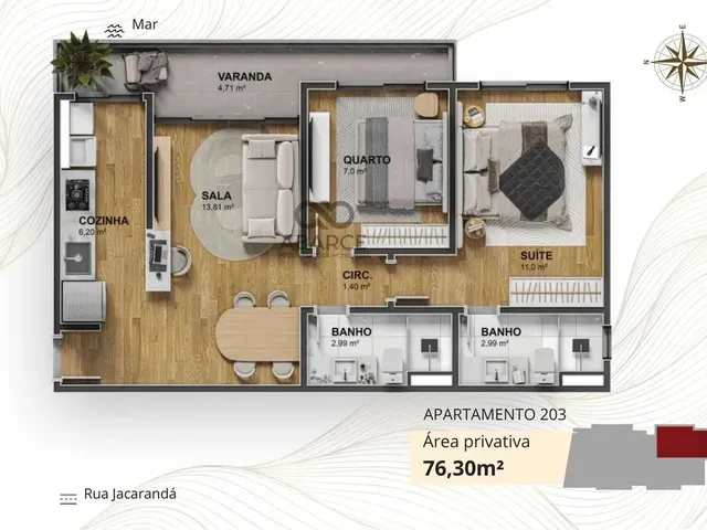 Imagem 14: Lançamento 2 Dorms com 1 Suíte - Resd. Gran Reserva - Ilhéus/Ba