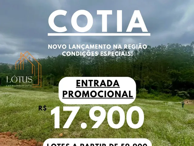 Imagem: 86C- Cotia Oferece Terrenos Baratos e com