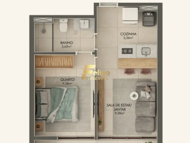 Imagem 11: MAIS NOVO EMPREENDIMENTO SURGINDO! APARTAMENTO DE 02 QUARTOS, SENDO 01 SUÍTE, LAZER