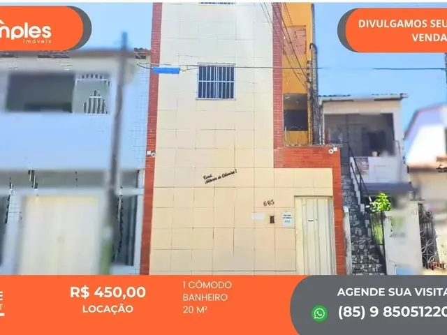 Imagem: A kitnet possui 1 Banheiro, 20m² de Área e está