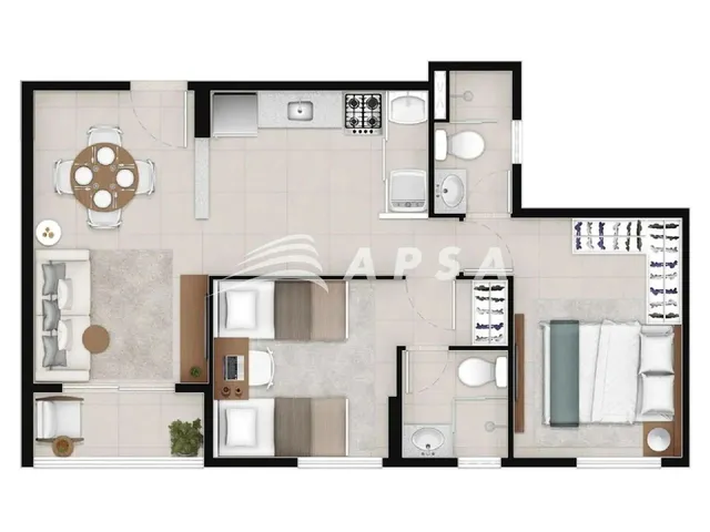 Imagem 11: Excelente Apartamento Moderno no Passaré, com Sala Aconchegante, Cozinha Funcional, 2