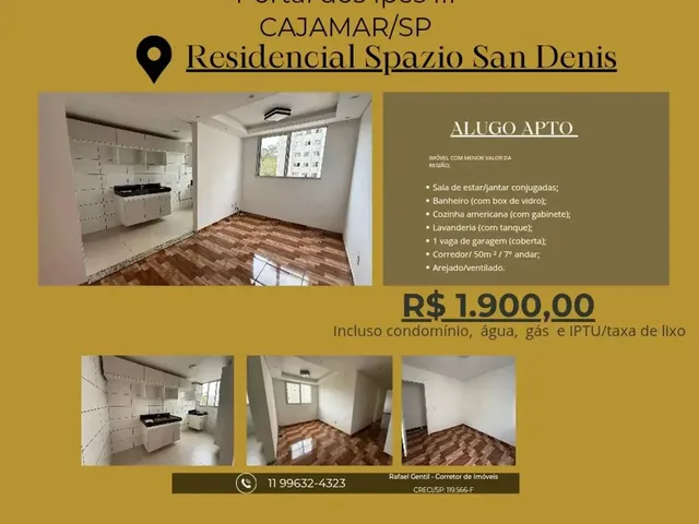 Imagem: Apto para Alugar em Cajamar, Portais, 2