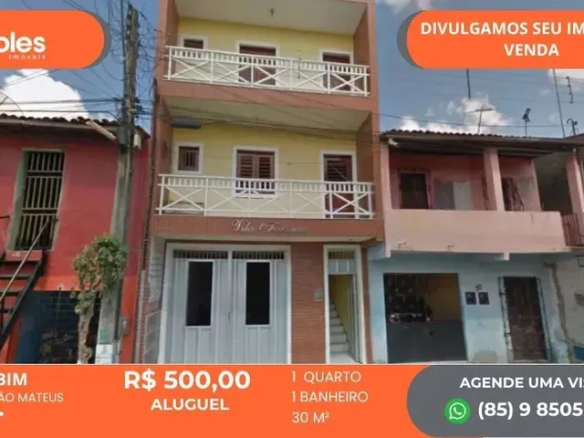 Imagem: Apartamento com 1 Quarto, Banheiro e Cozinha