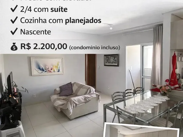 Imagem: Aluga-Se Apto Cm Elevador 504 Norte