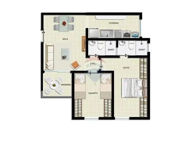 Imagem: Apartamento Residencial para Locação