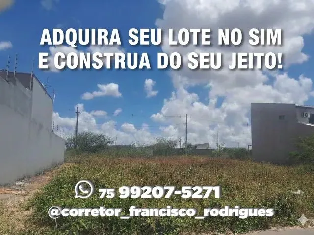 Imagem: Adquira Seu Lote no Sim! e Construa do Seu