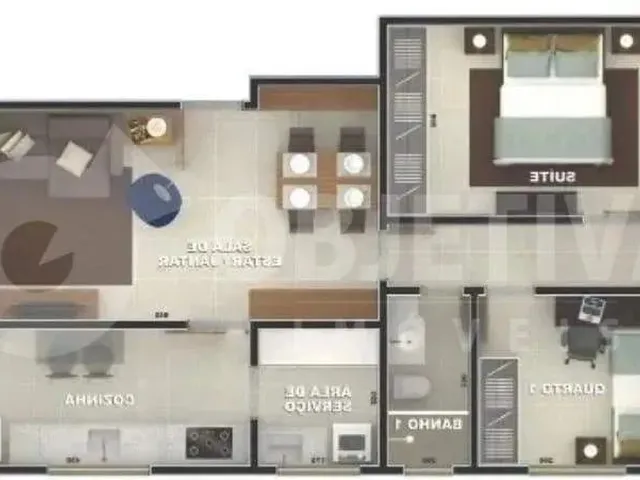 Imagem 12: Apartamento para Aluguel, 3 Quartos, 1 Suíte, 2 Vagas, Granada - Uberlandia/Mg