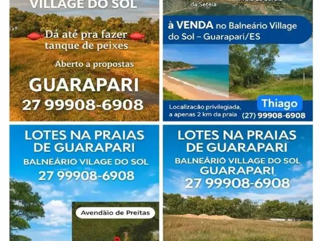 Imagem: Praia Guarapari, Lotes Escriturados, Balneário