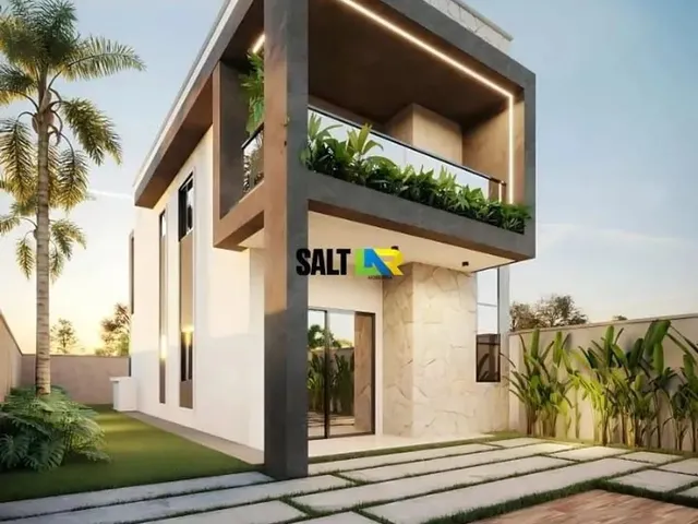 Imagem 2: Casa Duplex em Construção no Eusébio - 3 Suítes, 2 Vagas - R$550.000,00
