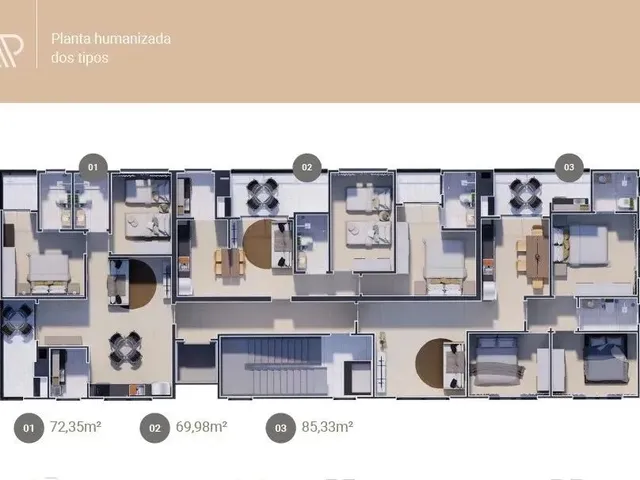 Imagem 12: Apartamento (Padrão), com 3 Quartos e 2 Banheiros À Venda, 85 M² em Itajubá/Mg