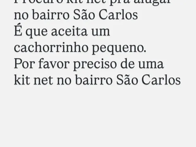 Imagem: Procuro Um Lugar no Bairro São Carlos