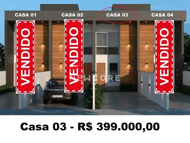 Imagem: A casa possui 2 Dormitórios, 2 Suítes, 3 Banheiros, 2