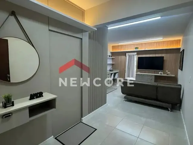 Imagem: O studio possui 1 Dormitório, 1 Banheiro, 40m² de Área,