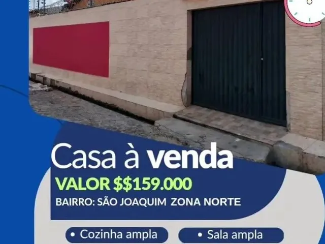 Imagem: Vendo Casa no Bairro São Joaquim Zona Norte