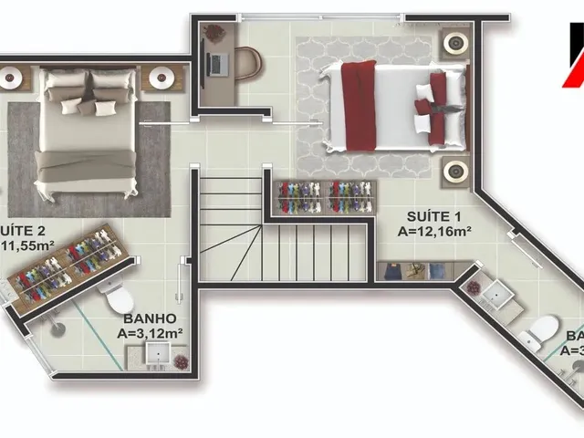 Imagem 12: Apartamento a Venda com 2 Dormitórios Itacorubi Florianópolis
