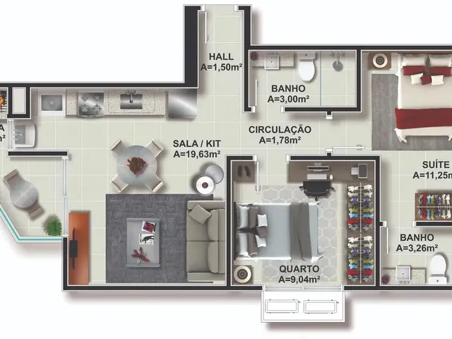 Imagem 6: Apartamento a Venda com 2 Dormitórios Itacorubi Florianópolis
