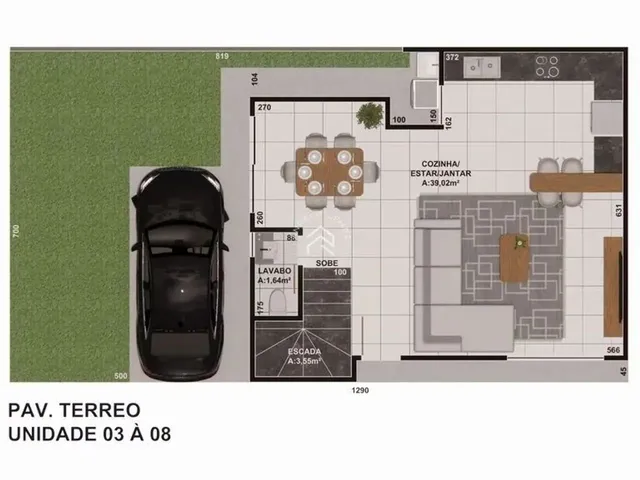Imagem 2: Casa de Frente para Rua com 3 Quartos, 1 Suíte e 130M² Boqueirão, Curitiba/Pr