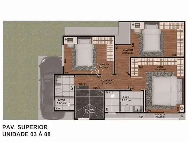 Imagem 5: Casa de Frente para Rua com 3 Quartos, 1 Suíte e 130M² Boqueirão, Curitiba/Pr