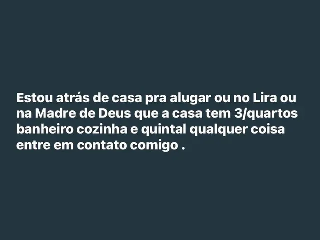 Imagem: Estou Atrás de Casa pra Alugar