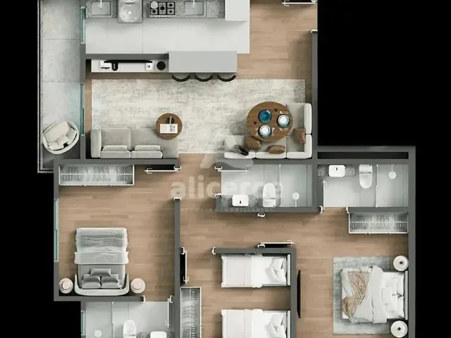 Imagem 9: Apartamento À Venda com 2 Quartos 1 Suíte, 66,62M² em Centro Biguaçu